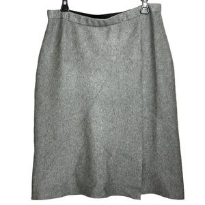 Milano Grey Front Slit Skirt Size Large